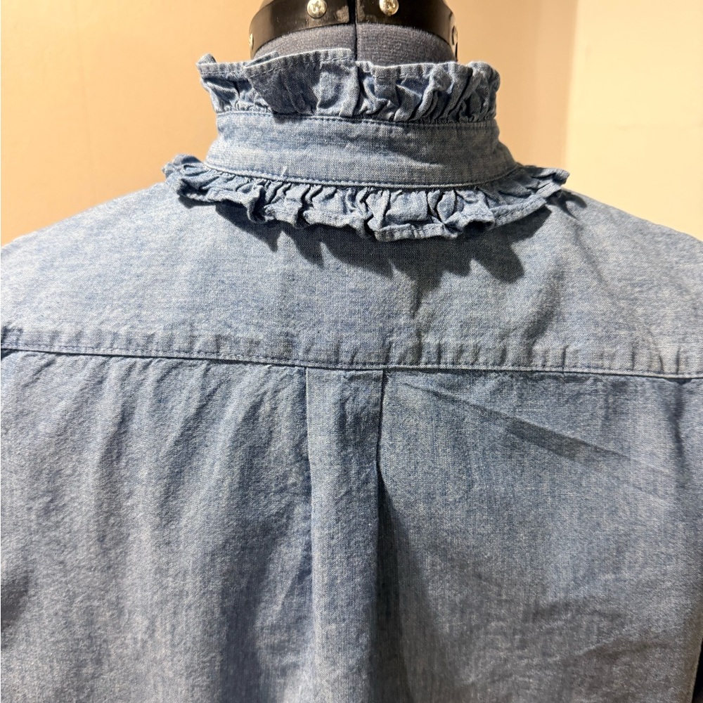 J. Crew Classic Blue Denim Shirt - Picture 4 of 6
